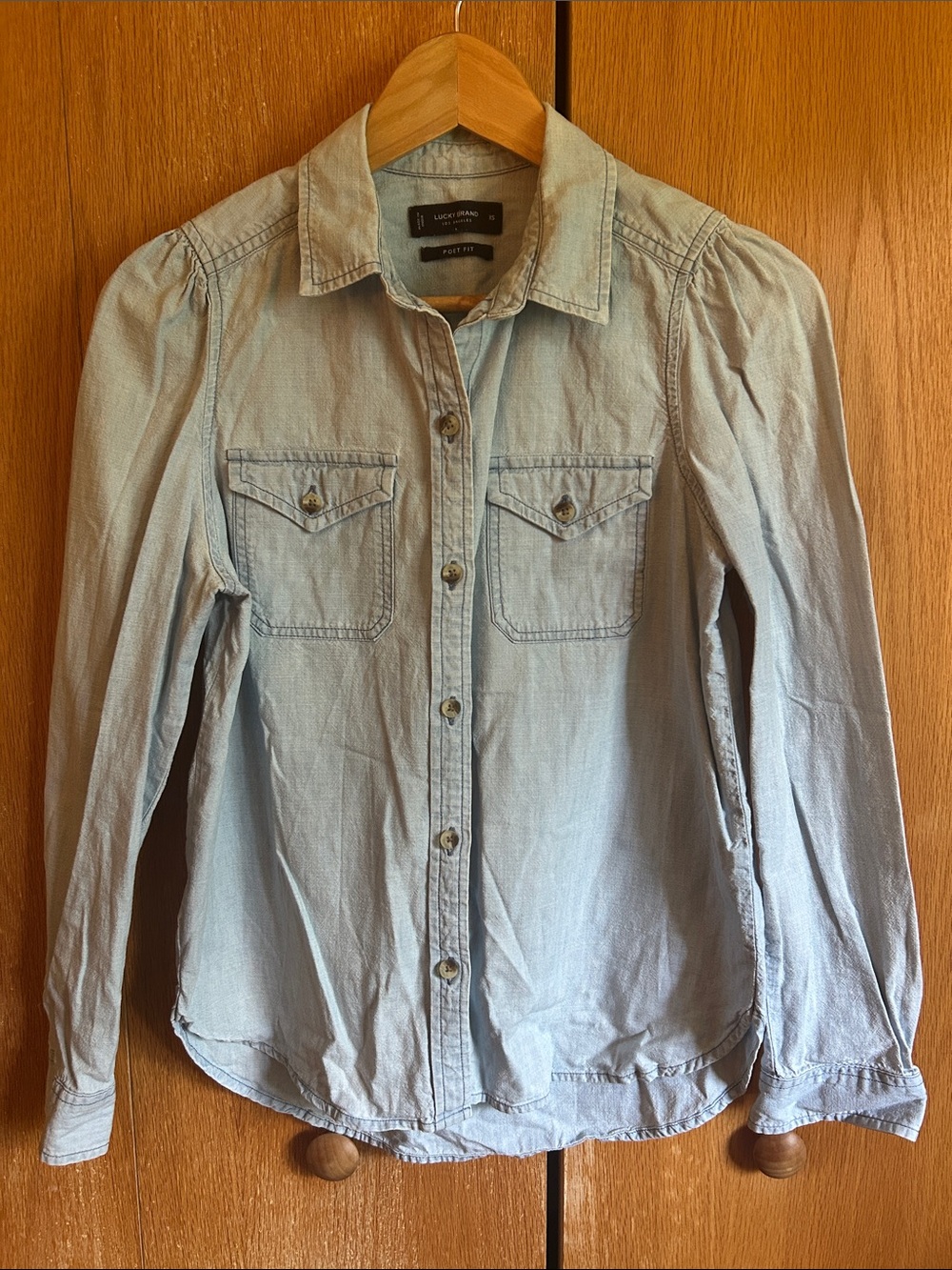 Lucky Brand Light Blue Denim Shirt - Poet Fit